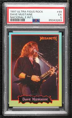1997 Ultra Figus New Rock Cards - [Base] #49 - Dave Mustaine [PSA 5 EX]