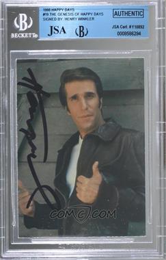 1998 DuoCards Happy Days - [Base] #19 - Fonz Foto Folio - The Genesis of Happy Days [JSA Certified Encased by BGS]