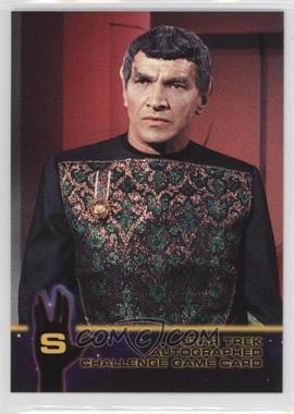 1998 SkyBox Star Trek: The Original Series Season 2 - Autograph Challenge Game Cards #S - S
