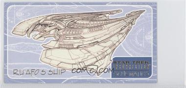 1998 Skybox Star Trek Insurrection - Schematics #S-8 - Ru'Afo's Ship