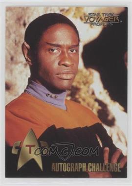 1998 Skybox Star Trek Voyager: Profiles - Autograph Challenge Game #T - Tuvok