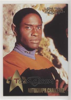 1998 Skybox Star Trek Voyager: Profiles - Autograph Challenge Game #T - Tuvok