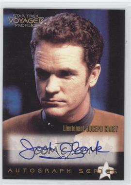1998 Skybox Star Trek Voyager: Profiles - Autographs #A18 - Josh Clark as Lieutenant Joseph Carey