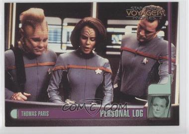 1998 Skybox Star Trek Voyager: Profiles - [Base] #22 - Personal Log - Thomas Paris