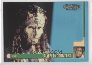1998 Skybox Star Trek Voyager: Profiles - [Base] #36 - Alien Encounters - Tuvok