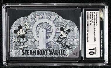 1999 Amada Disney Mickey Mouse Old Style Collection - Disney Treasure Cards #165 I MMOS - Steamboat Willie 1928 [CGC 10 Gem Mint]