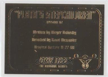 1999 Skybox Star Trek: The Original Series Season 3 - Gold Plaques #G67 - "Plato's Stepchildren"