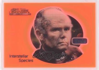 1999 Skybox Star Trek Voyager: Closer to Home - Interstellar Species Glow - Orange #IS2 - Krenim