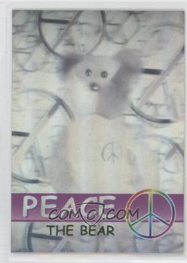 1999 Ty Beanie Babies Series 2 - [Base] - Chase Green #298 - Rare Bear Holograms - Peace the Bear /8888