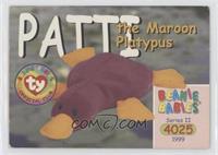 Patti the Maroon Platypus [EX to NM]