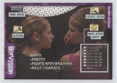 2001 Inkworks Buffy the Vampire Slayer Season 5 - [Base] #85 - Bot Vision - Buffy