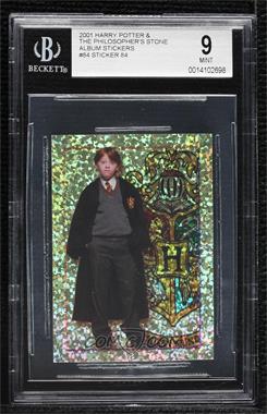 2001 Panini Harry Potter and the Philosopher's Stone Album Stickers - [Base] #84 - Ron in Hogwarts (Sparkle Foil) [BGS 9 MINT]