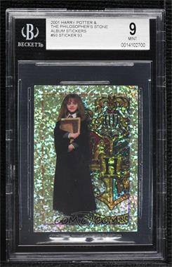 2001 Panini Harry Potter and the Philosopher's Stone Album Stickers - [Base] #93 - Hogwarts Sorting Hat - Hermione in Hogwarts (Sparkle Foil) [BGS 9 MINT]