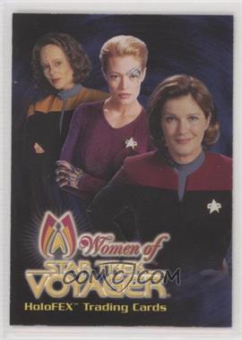2001 Rittenhouse The Women of Star Trek: Voyager HoloFEX - Promos #_WOSV - B'Elanna Torres, Seven of Nine, Captain Janeway