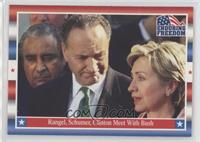 Rangel, Schumer, Clinton Meet With Bush