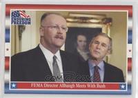 FEMA Director Allbaugh Meets With Bush