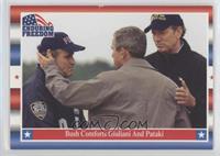 Bush Comforts Giuliani and Pataki