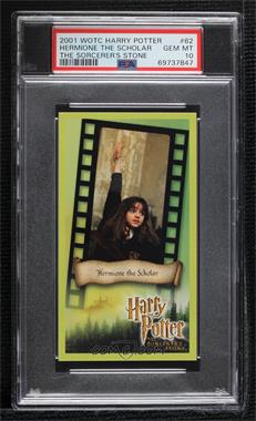 2001 Wizards of the Coast Harry Potter and the Sorcerer's Stone - [Base] #62 - Hermione the Scholar [PSA 10 GEM MT]