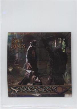 2002 Artbox Lord of the Rings: The Fellowship of the Ring Action Flipz - Chromium Stickers - Mosaic Holo #11 - Strider