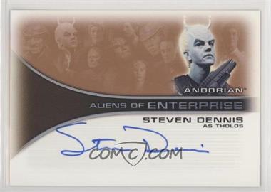 2002 Rittenhouse Star Trek: Enterprise Season One - Aliens of Enterprise Autographs #AA11 - Steven Dennis as Tholos