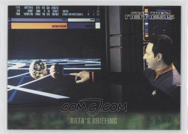 2002 Rittenhouse Star Trek: Nemesis - [Base] #13 - Data's Briefing