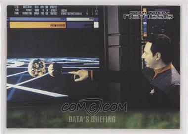 2002 Rittenhouse Star Trek: Nemesis - [Base] #13 - Data's Briefing