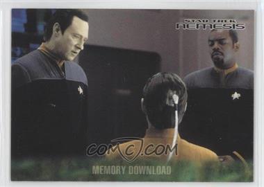 2002 Rittenhouse Star Trek: Nemesis - [Base] #14 - Memory Download