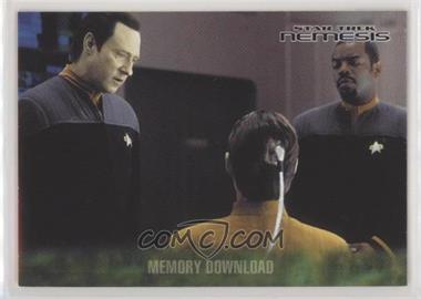 2002 Rittenhouse Star Trek: Nemesis - [Base] #14 - Memory Download