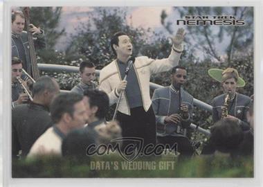 2002 Rittenhouse Star Trek: Nemesis - [Base] #5 - Data's Wedding Gift
