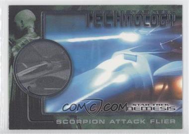 2002 Rittenhouse Star Trek: Nemesis - Technology #T8 - Scorpion Attack Flier