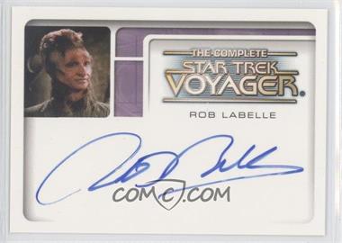 2002 Rittenhouse The Complete Star Trek: Voyager - Autographs #A6 - Rob LaBelle as Oxilon