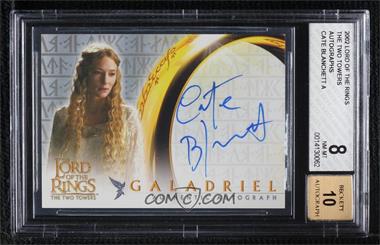 2002 Topps The Lord of the Rings The Two Towers - Autographs #_CABL - Cate Blanchett as Galadriel [BGS 8 NM‑MT]