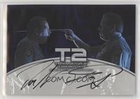 Don Stanton as Lewis the Guard, Dan Stanton as the T1000/Guard (Box Topper, 400…
