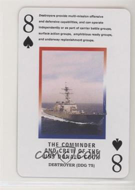 2003 Limited Treasures Operation Iraqi Freedom - Playing Cards #8S - USS Ddonald Cook