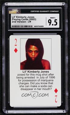 2003 Starz Behind Barz Playing Cards - 2nd Version - [Base] #2D - Kimberly Jones (Lil' Kim) [CGC 9.5 Mint+]