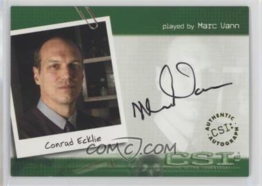 2003 Strictly Ink CSI: Crime Scene Investigation - Autographs #CSI-A21 - Marc Vann as Conrad Ecklie