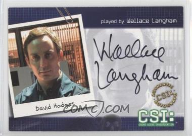 2003 Strictly Ink CSI: Crime Scene Investigation Series 2 - Autographs #CSI-B9 - Wallace Langham as David Hodges