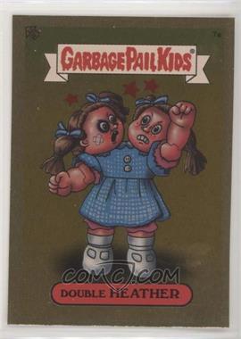 2003 Topps Garbage Pail Kids All-New Series 1 - Foil Stickers - Gold #7a - Double Heather [EX to NM]