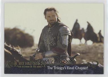 2003 Topps The Lord of the Rings: The Return of the King - Promos #P1 - Aragorn