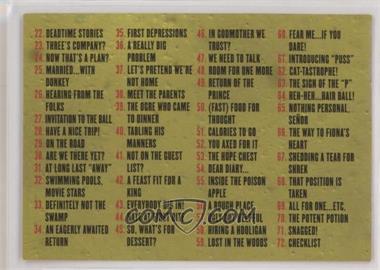 2004 Comic Images Shrek 2 - [Base] #72 - Checklist [EX to NM]