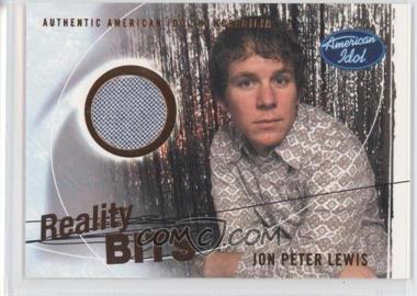 2004 Fleer American Idol: Season 3 - Reality Bits #RB-JL - Jon Peter Lewis