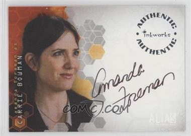 2004 Inkworks Alias Season 3 - Autographs #A25 - Amanda Foreman as Carrie Bowman