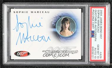 2004 Rittenhouse James Bond: The Quotable James Bond - Horizontal Autographs #A28 - The World is Not Enough - Sophie Marceau as Elektra King [PSA 10 GEM MT]