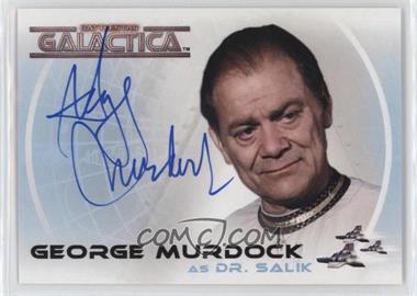 2004 Rittenhouse The Complete Battlestar Galactica - Autographs #A14 - George Murdock as Dr. Salik