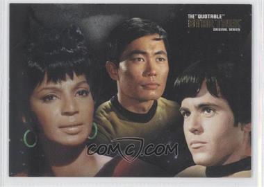 2004 Rittenhouse The "Quotable" Star Trek Original Series - Space: The Final Frontier #ST4 - Uhura, Sulu, Chekov