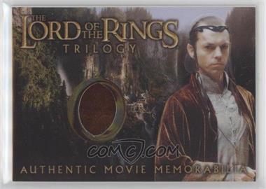 2004 Topps Chrome The Lord of the Rings Trilogy - Memorabilia #ELRR - Elrond's Rivendell Robe