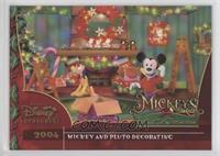 Mickey's Twice Upon A Christmas - Mickey and Pluto Decorating