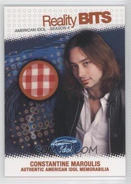 2005 Fleer American Idol: Season 4 - Reality Bits - Silver #RB-CM - Constantine Maroulis /100