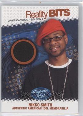 2005 Fleer American Idol: Season 4 - Reality Bits - Silver #RB-NS - Nikko Smith /100