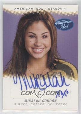 2005 Fleer American Idol: Season 4 - Signed, Sealed Delivered #SSD-MG - Mikalah Gordon